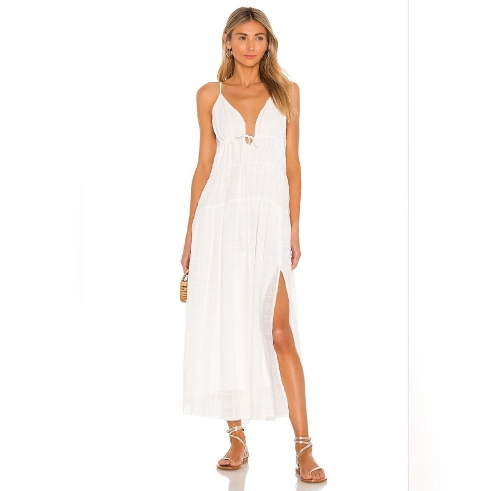 Astr White Maxi Dress